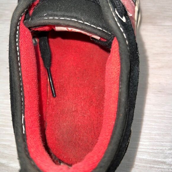 Van Era Authentic Black Suede/Red VN-OJLJ61Z Women's 7 - Picture 8 of 11